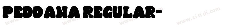 Peddana Regular字体转换